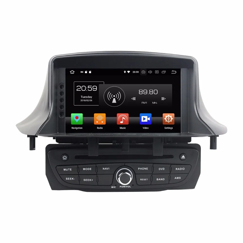 Sale Octa Core 7 inch 8 core Android 9.0 Car Radio DVD player GPS for for Renault Megane III Fluence NAVIGATION gps 4G RAM 64G ROM 0