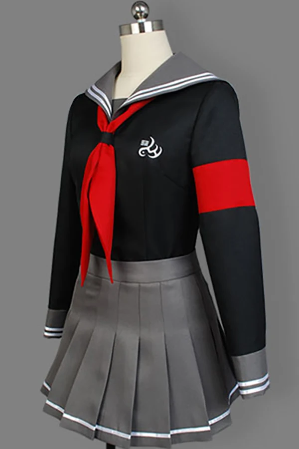 Косплей супер DanganRonpa 2 Peko Pekoyama костюм платье униформа полный комплект школьная