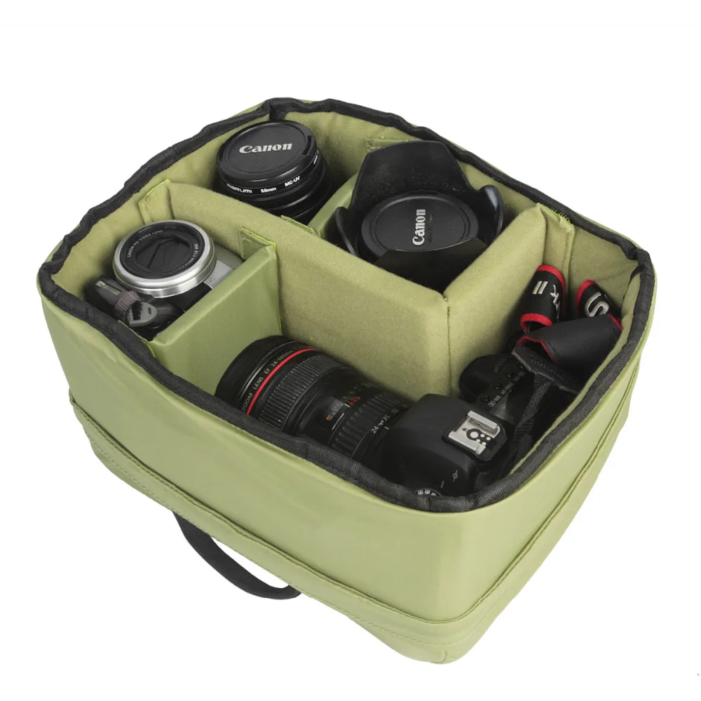 

Camera Waterproof Inner Bag Photography Equipment Protective Inserts&Compartments DSLR Camera Lens Shockproof Internal Biliary