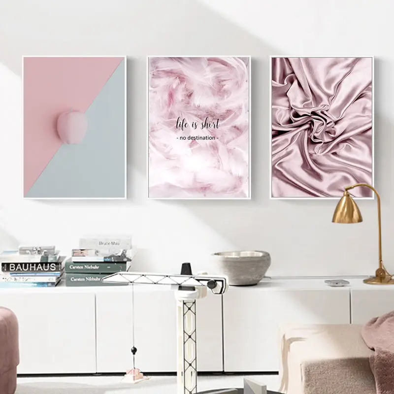 

Nordic Canvas Painting Home Decor Landscape Poster Wall Art Modern Feather Print Bedroom Modern Fashion Minimalist Art Painting