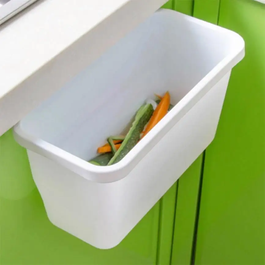 Creative Kitchen Garbage Box Doors Hanging Trash Can Peel