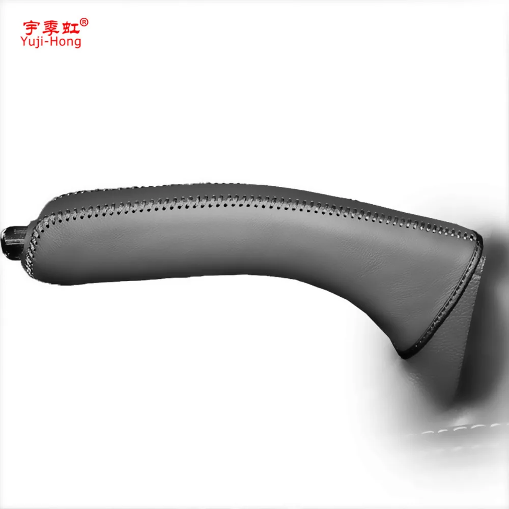 Car Handbrake Covers Case for KIA Sportage R 2011- Genuine Leather Handbrake Grips Cover