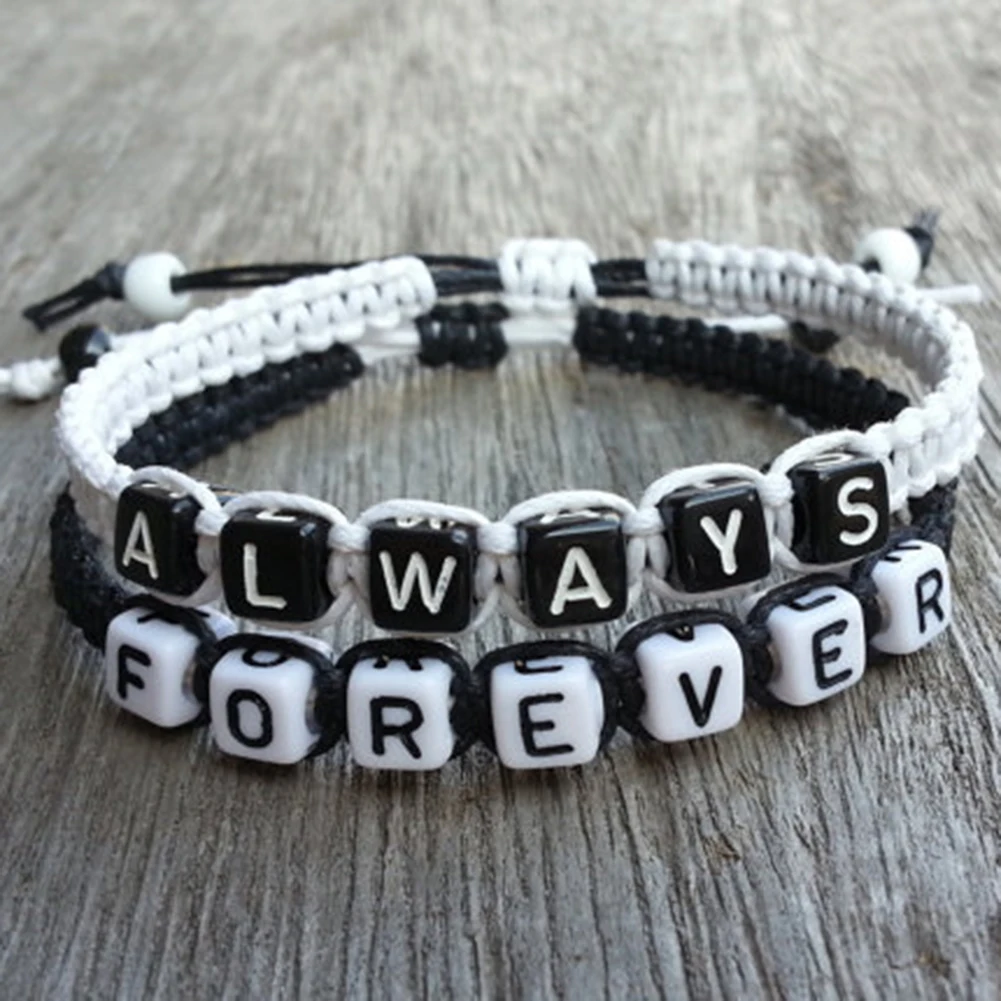 Forever always Couples Lovers bracelet 