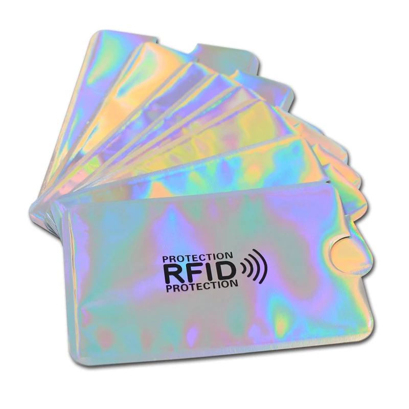 6 шт Многоцветный Анти Rfid Блокировка ридер замок банк держатель для карт ID карты Чехол Rfid защита металлический кредитный держатель для карт Алюминий