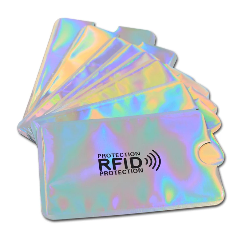 6 шт. многоцветные Чехлы для кредитных карт с Rfid блокировкой|Держатели и