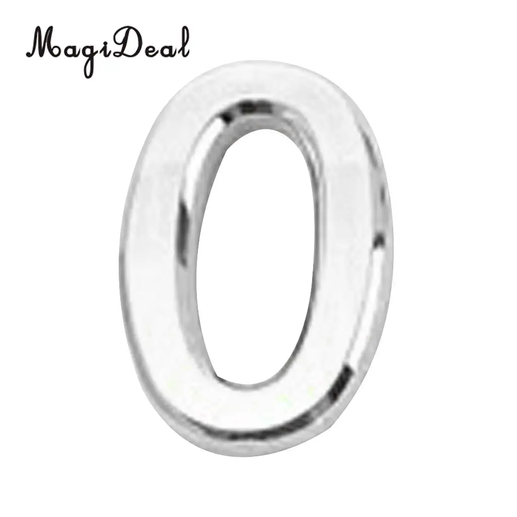 MagiDeal Silver Sticky Numeric Digit Plastic Self-Adhesive House Hotel Door Number for House Hotel Number Plate