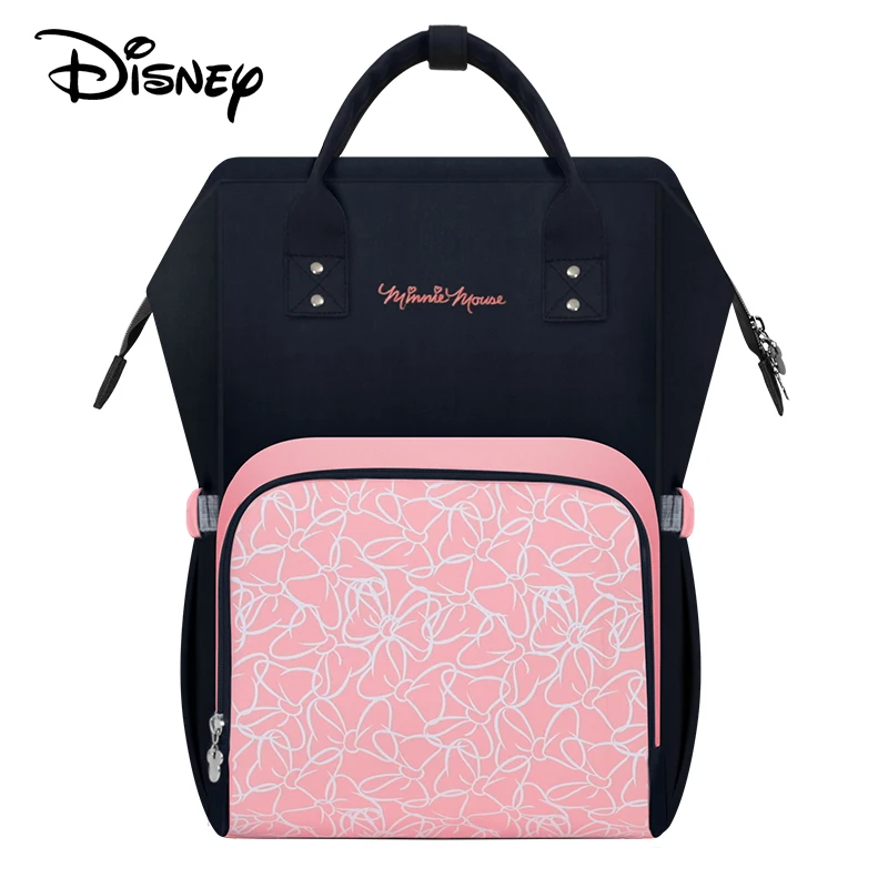 

Disney Backpacks Mummy Diaper Bag Multifunction Large Capacity Double Shoulder Travel Stroller Carriage bag USB heater DS9513
