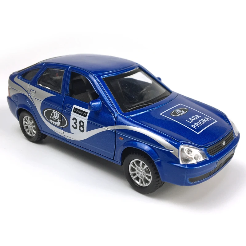 Lada Priora 1:32 Scale Alloy Cars Pull Back Diecast Model Vehicle Toy with sound light Collection G