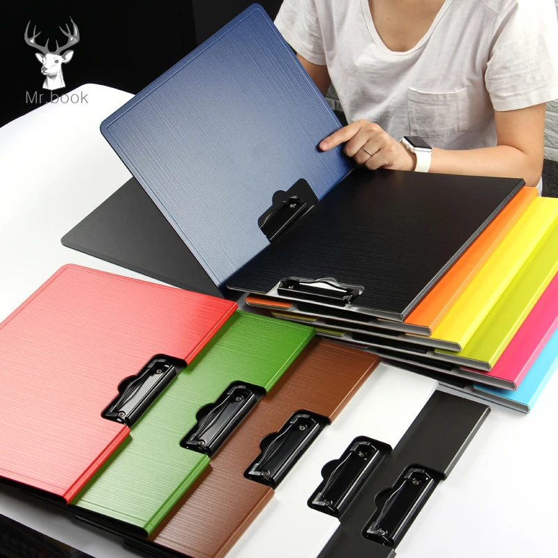 A5 Folder Board Writing Folder File Folder Notes Paper Writing Pad Conference File Writing Clipboard Folder Document Holder Cost-effective and Good QualityUseful and Fashion