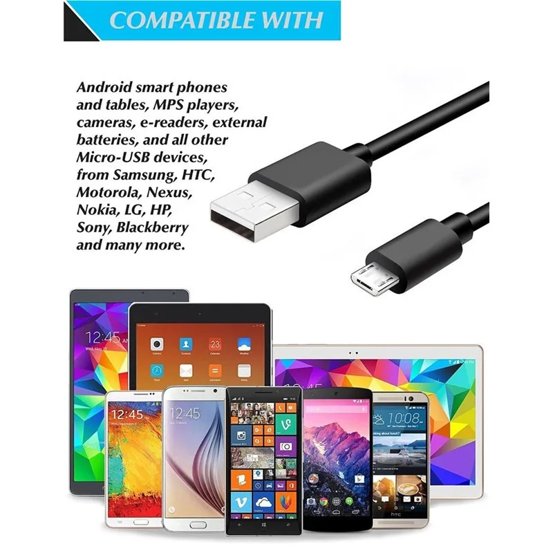 Кабель Micro USB для быстрой зарядки Xiaomi Redmi note 6 4x3 2 3s pro s2 redmi 7 6a 5a 5 plus 4 prime EU зарядное