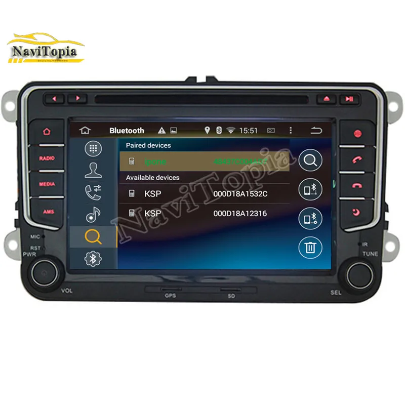 Cheap NAVITOPIA 4G RAM 32G ROM Octa Core Android 9.0 Car DVD GPS for VW Cross Golf for Golf Blue Motion/Sportline/Bora/Amarok 4