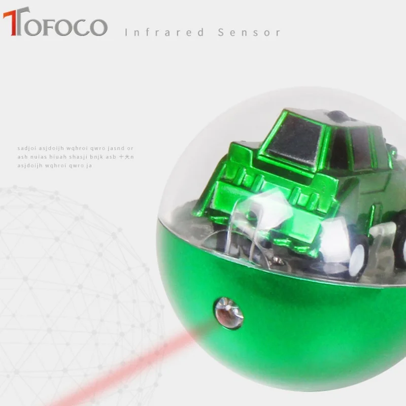 TOFOCO Portable Mini Circular Infrared Sensor Car 2 Channels Rc Car Radio Remote Control Micro Racing Cars Funny Car Model Toys TOFOCO Portable Mini Circular Infrared Sensor Car 2 Channels Rc Car Radio Remote Control Micro Racing Cars Funny Car Model Toys