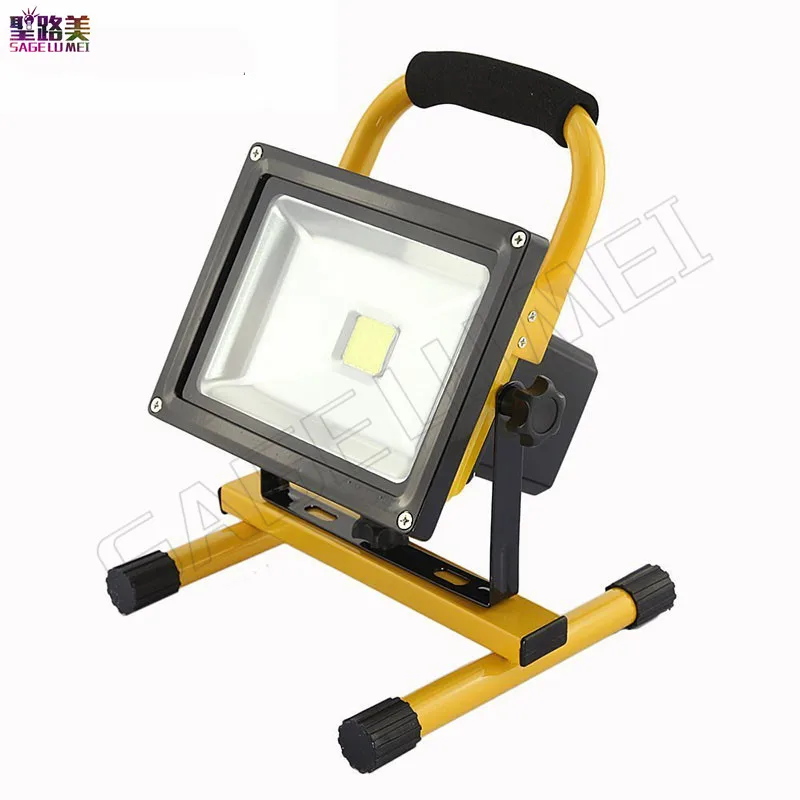 

1pcs 30w led flood lighting rechargeable waterproof outdoor Led emergency lamp Portable Spotlight battery powered led spot lamp