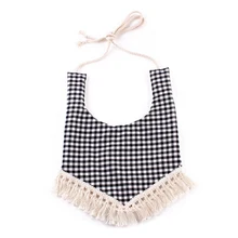 Детские мягкие хлопковые нагрудники, Слюнявчики, одежда для маленьких мальчиков и девочек, нагрудники с кисточками высокое качество Летний милый мультяшный принт «унисекс»