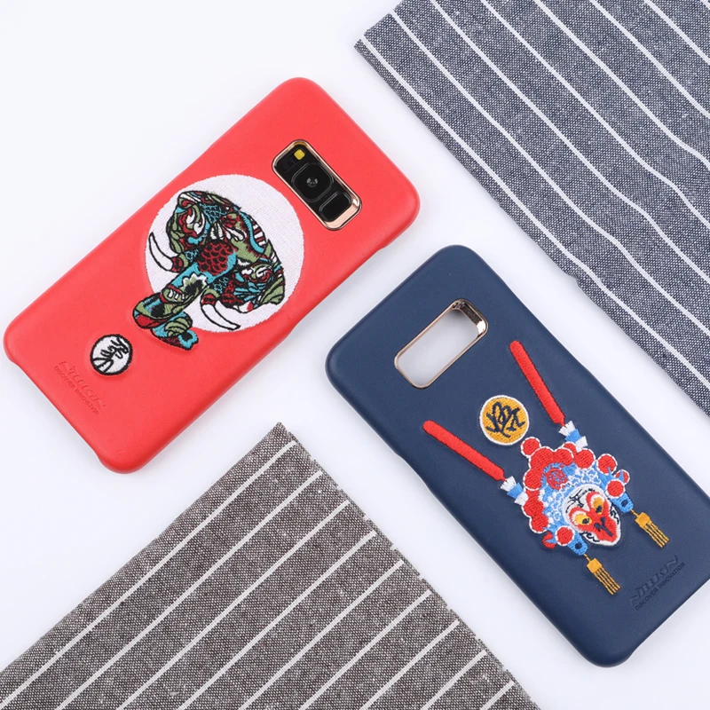 

Nillkin Brocade s8plus case for samsung s8 plus case cover PU Leather luxury Vintage back cover 6.2'' For samsung galaxy s8 plus