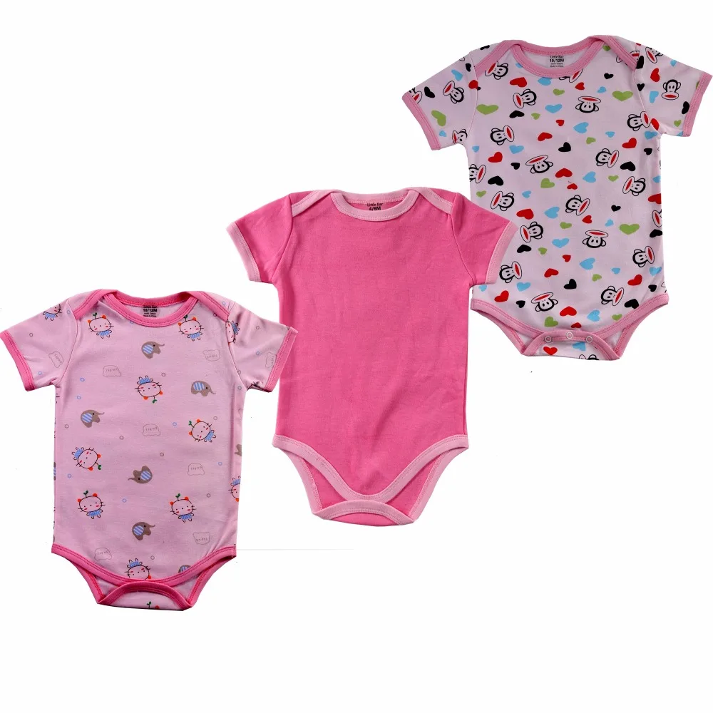 3pcs/lot 2017 Baby Boys Girls Clothes Next Cute Infant Clothes Animal