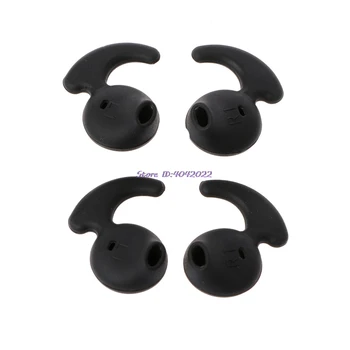 

2 Pairs Black Silicone Earbud Eartip Replacement For Samsung S6 Sports Earphone