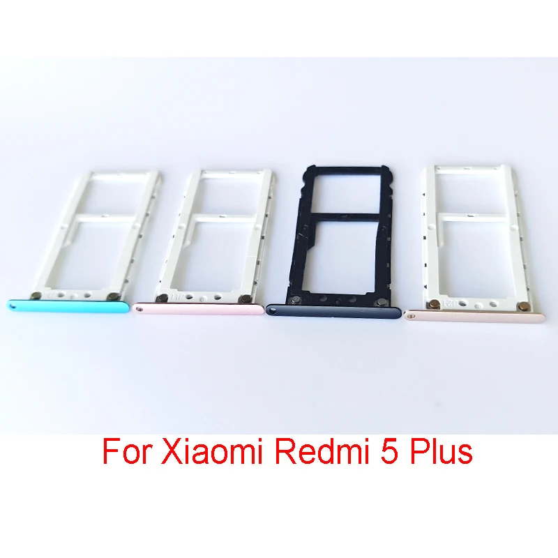 

SIM Card Holder Tray Slot For Xiaomi Redmi 5 Plus Replacement SIM Card Holder Adapter Socket Accessories