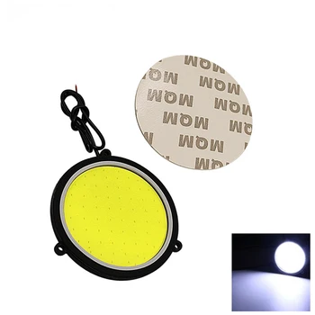 

1 Pair Car LED DRL Daytime Running Light Round Shape White Color Lamp Daylights COB Headlight 12V Auto Parts