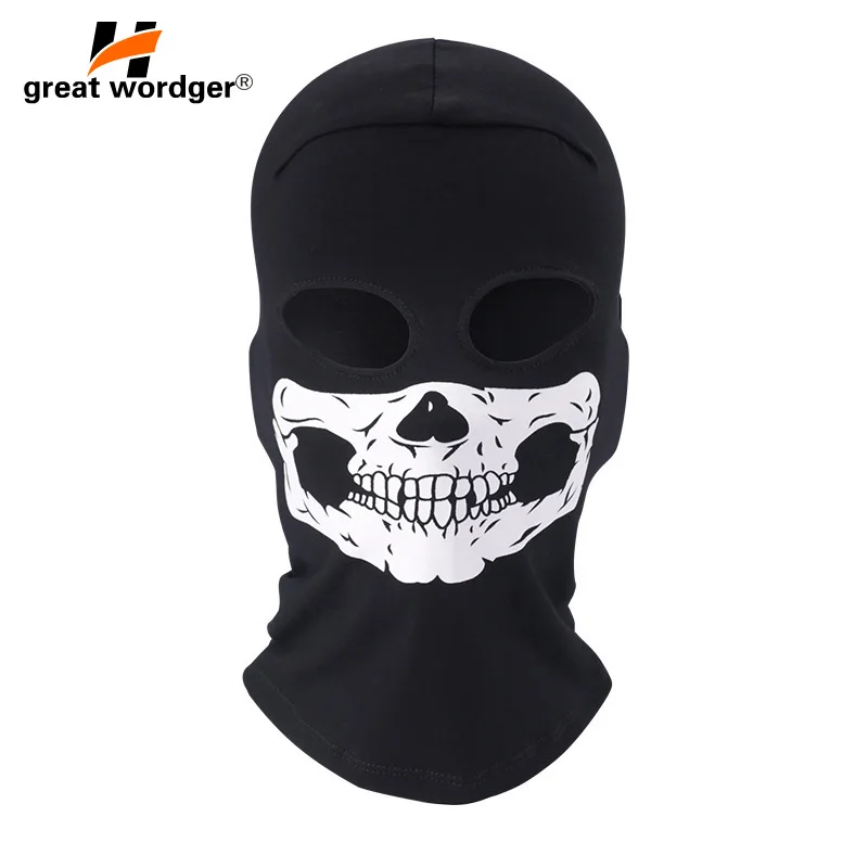

Motorcycle SKULL Ghost Face Halloween Windproof Cycling Face Mask Bicycle Sports Warm Ski Caps Bicycle Balaclavas Scarf