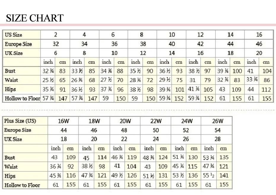 Size chart1