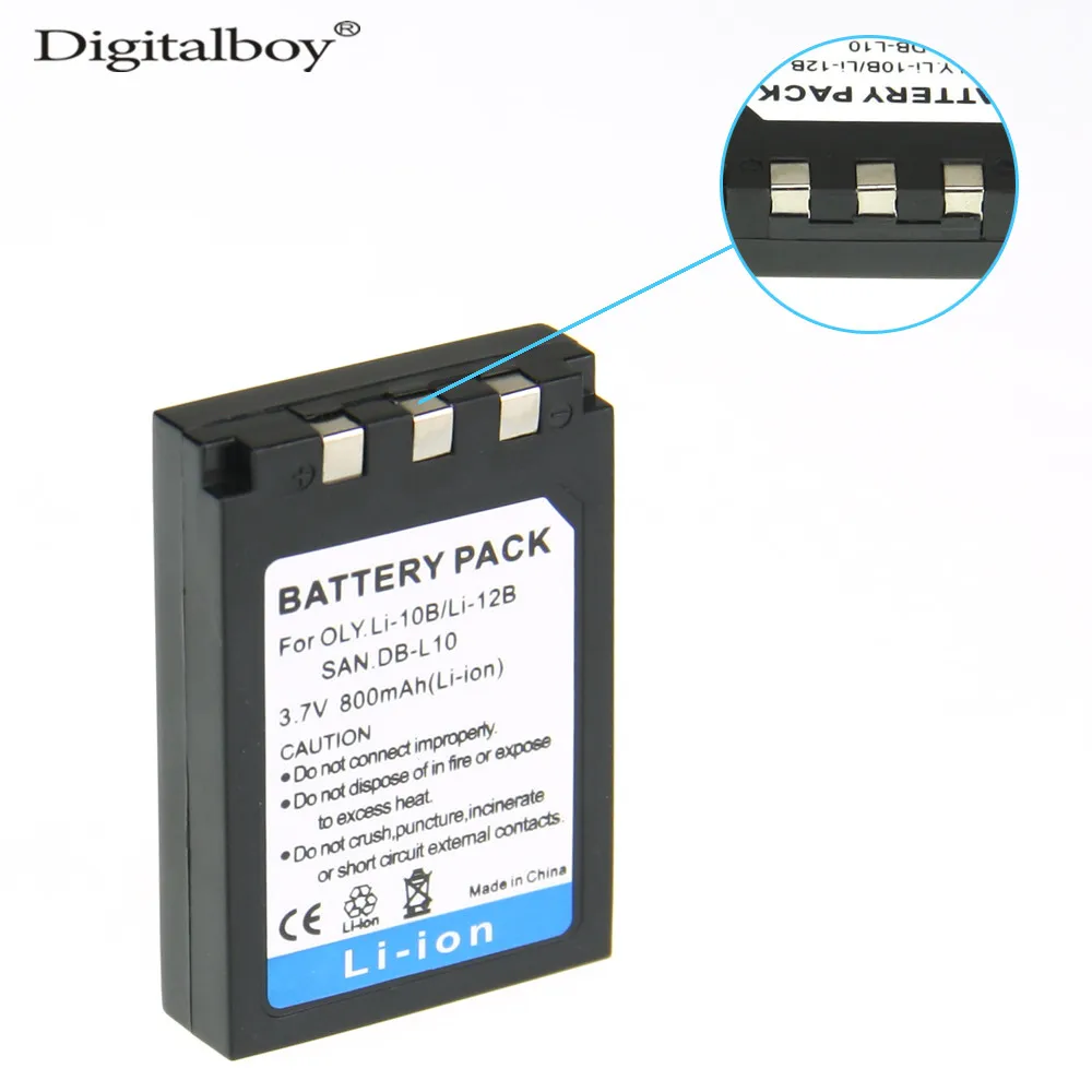 

DigitalBoy 800mAh LI-10B LI-10B LI 10B LI10B LI12B Battery for Olympus FE-200 IR-500 X-500 D-590 C-760 z1