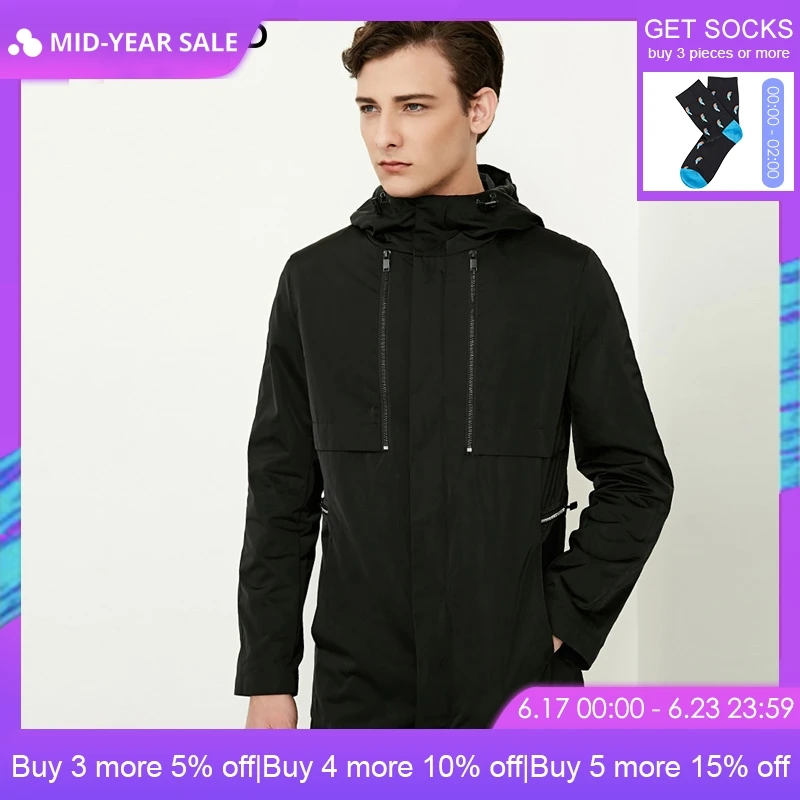 

SELECTED Men's Summer Medium Length Wind Coat |4183OM501