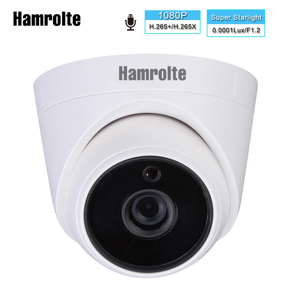 Hamrolte Starlight 1080P IP камера Sony IMX307 ультралегкое освещение 0 0001lux 3 6 мм объектив
