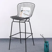 70 см высота сиденья современный дизайн хромированный или черный Bertoia барный стул металлическая проволока счетчик Stool-1PC