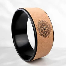 Деревянные круги для йоги, Пилатес с Буддой, лотос, профессиональный ТПЭ, колесо для йоги, тренажерный зал, тренировка спины, инструмент для бодибилдинга, фитнеса