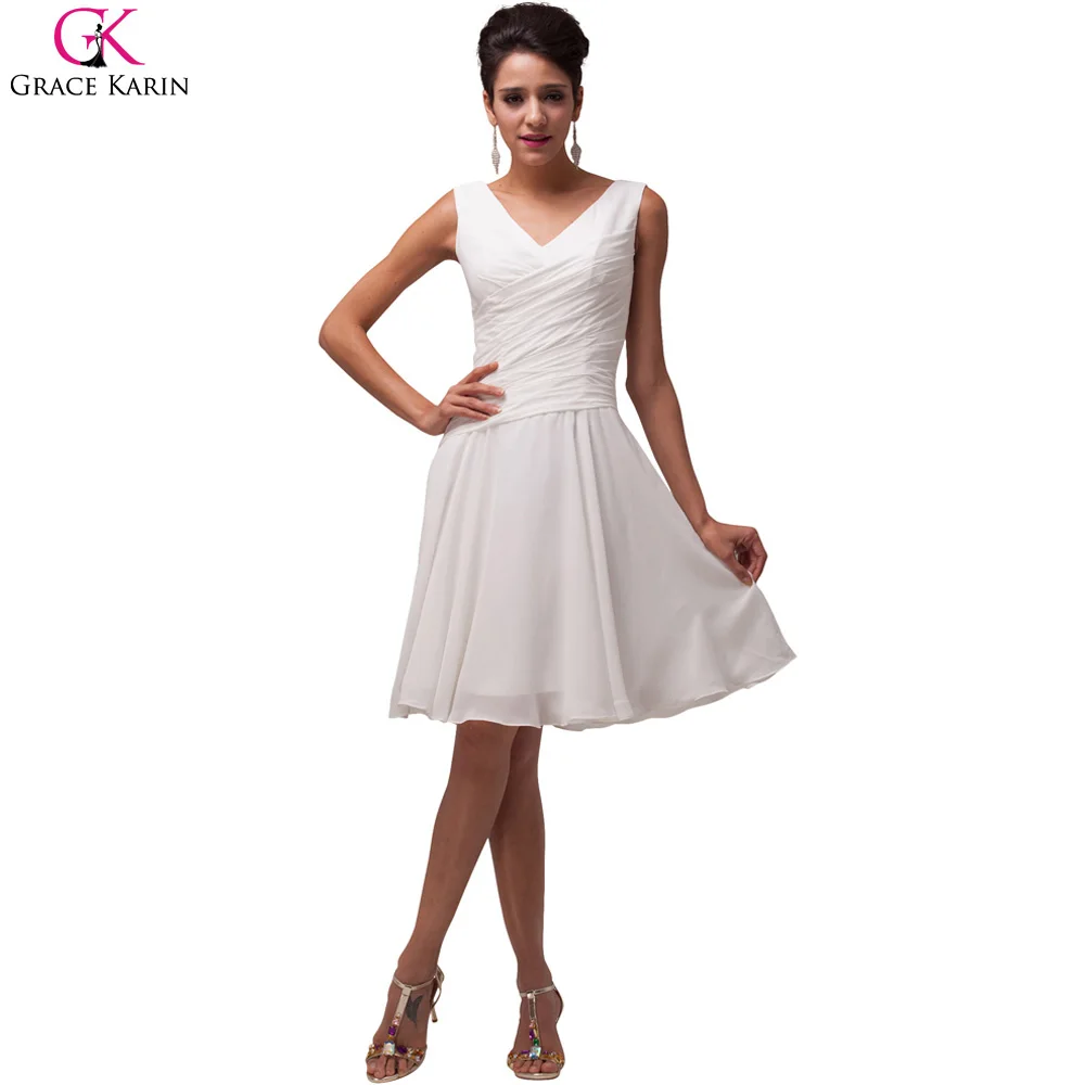 White chiffon cocktail dress White chiffon cocktail dress
