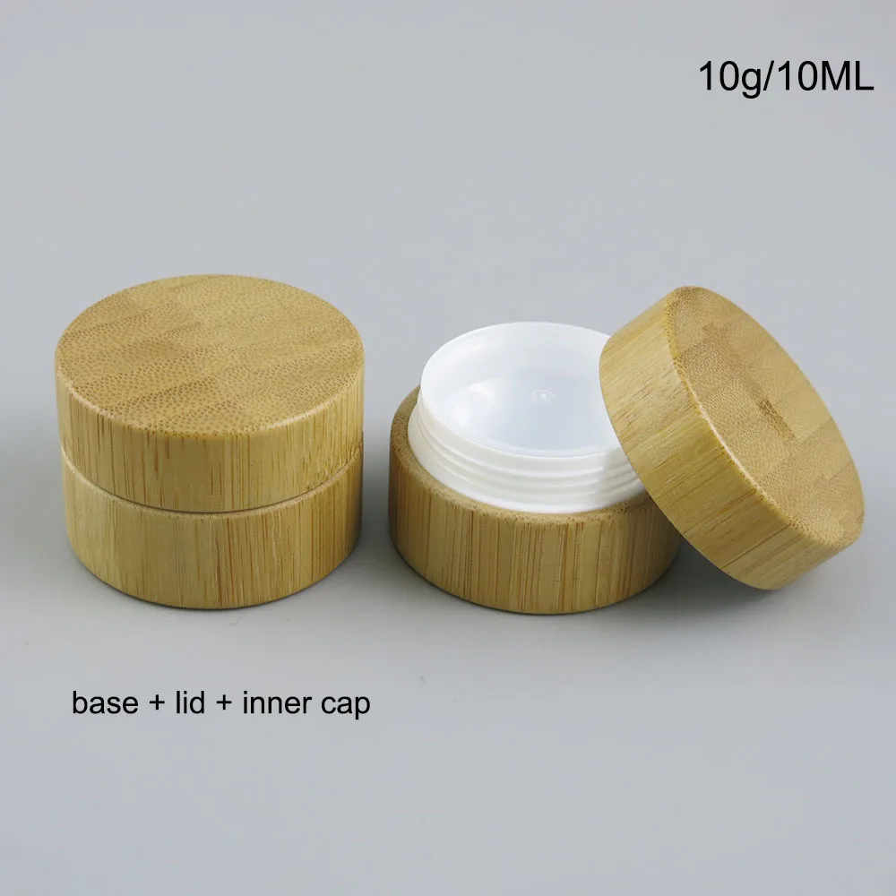 6 x 5g 10g 30g 50g Bamboo Container Cream Jar Portable Jars For Cosmetic Packaging 1oz 4