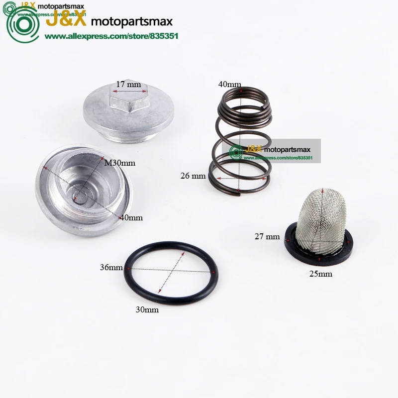Oil Screen Set net Oil Strainer Set for 4 stroke Scooter ATV GY6 50 125