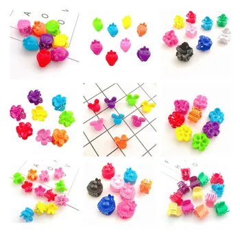 

50Pcs Kids Novelty Floral Flowers Rabbit Love Bear Barrette Children Hairpins Kids Girls Hair Accessories Gift