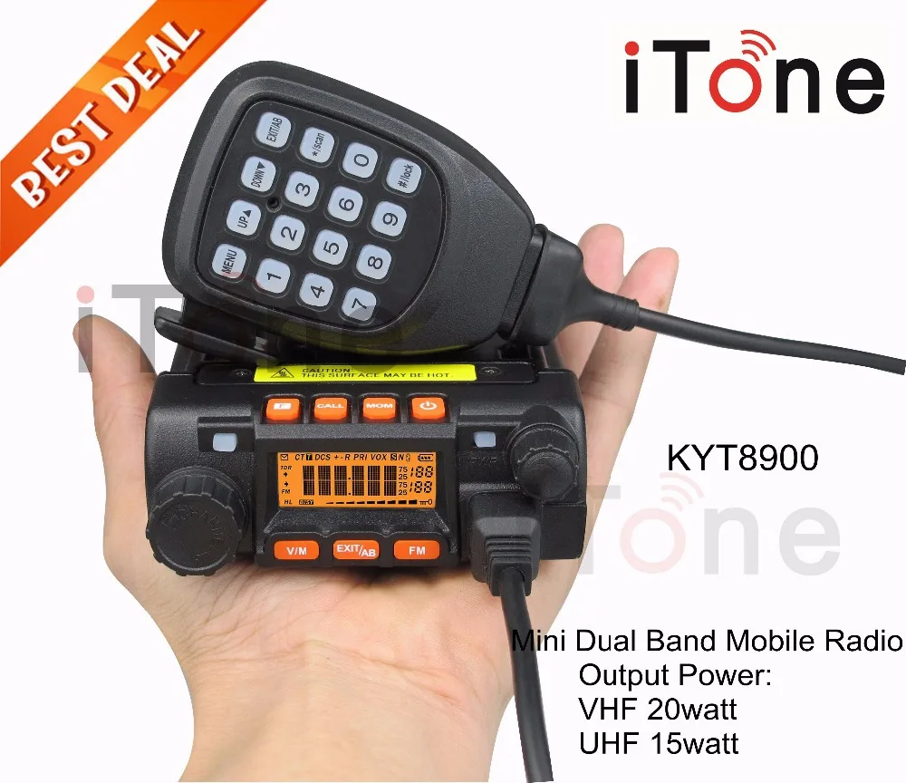 Mini Transceiver Radio QYT KT8900 136 174/400 480MHz Mini Mobile Radio