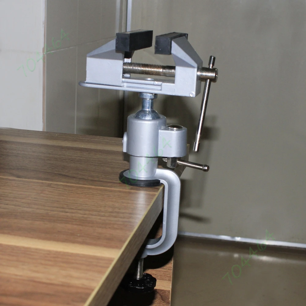 Alloy Aluminium 9.6" Universal Swivel Adjustable DIY Table Vise Clamp