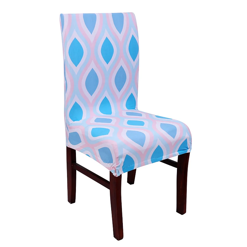 Comwarm 1 шт. геометрический современный офисный стул крышка спандекс упругое сиденье защитный чехол декоративный обеденный свадебный стул Чехол