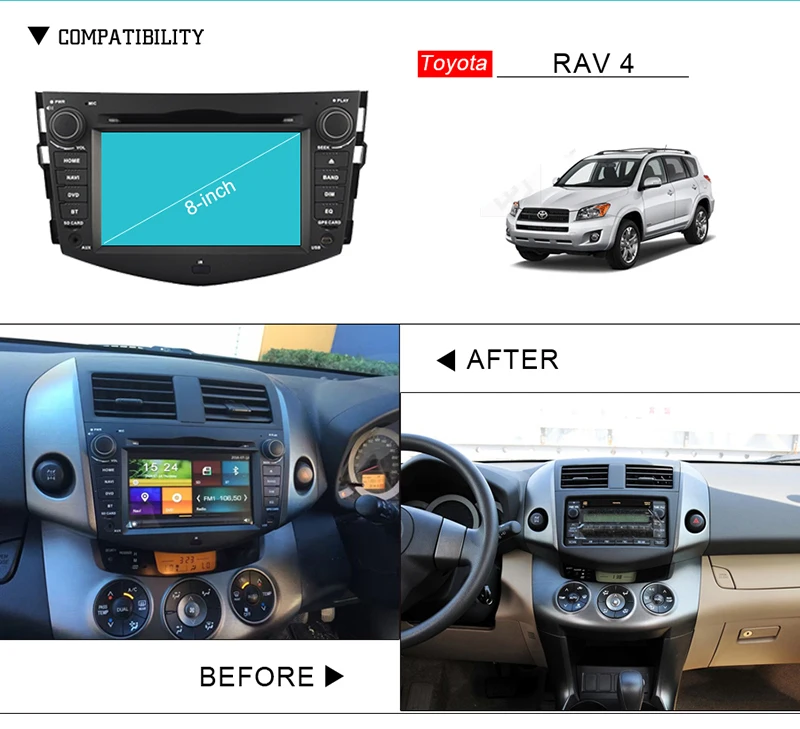 Flash Deal Cartouch 2Din 7inch Car DVD Player for TOYOTA RAV4 2008~2012 Car Stereo GPS Navigation Bluetooth iPod Radio FM AM RDS Free Map 0