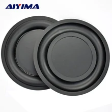 Aiyima 2 pçs 6.5 Polegada fortalecer baixo placa de vibração membrana passiva radiador de vibração diafragma alto-falante baixo radiador