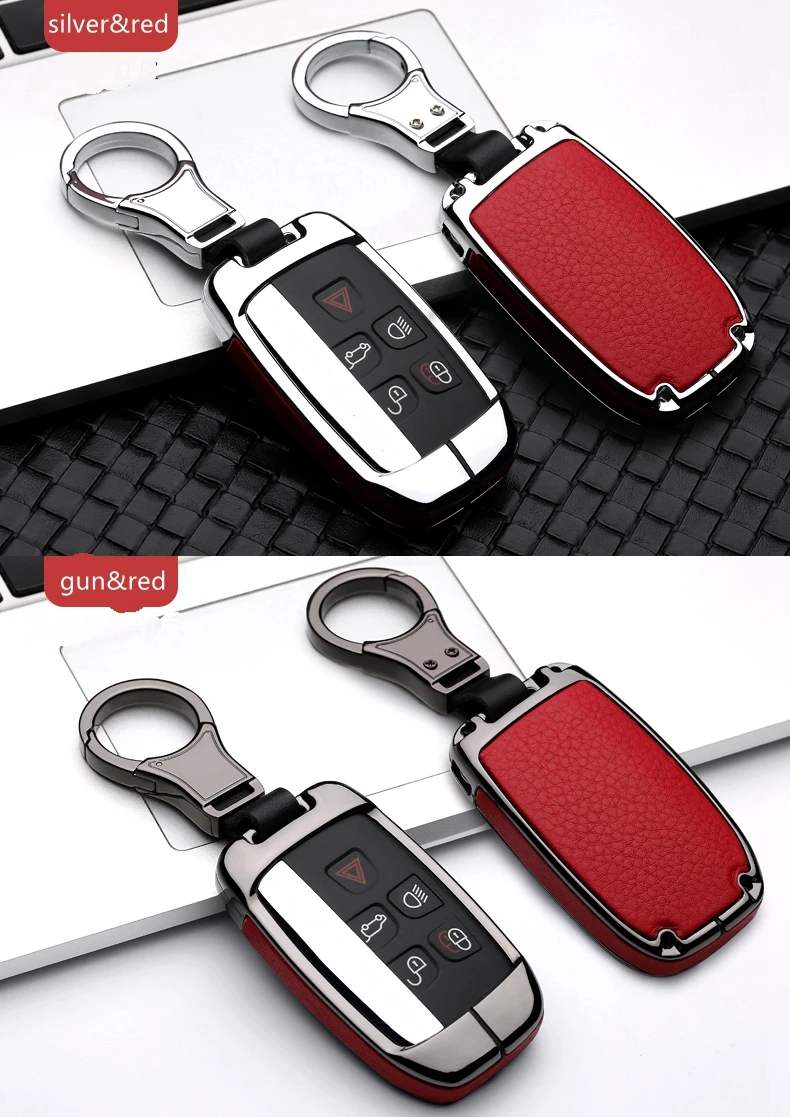 

High Quality Car Case Holder Keychain For Land Rover Range Rover Discovery Sport Evoque Freelander 2 For JAGUAR XE XF XJ F PACE