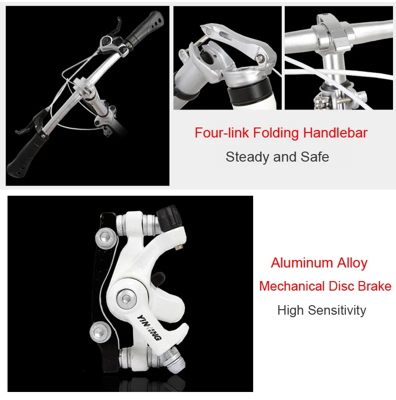 Discount 7 Speed, 20 inches, Folding Bike, Magnesium Alloy Rim, Front and Rear Disc Brake, Top Brand Speed Control System. 9 Discount 7 Speed, 20 inches, Folding Bike, Magnesium Alloy Rim, Front and Rear Disc Brake, Top Brand Speed Control System. 9