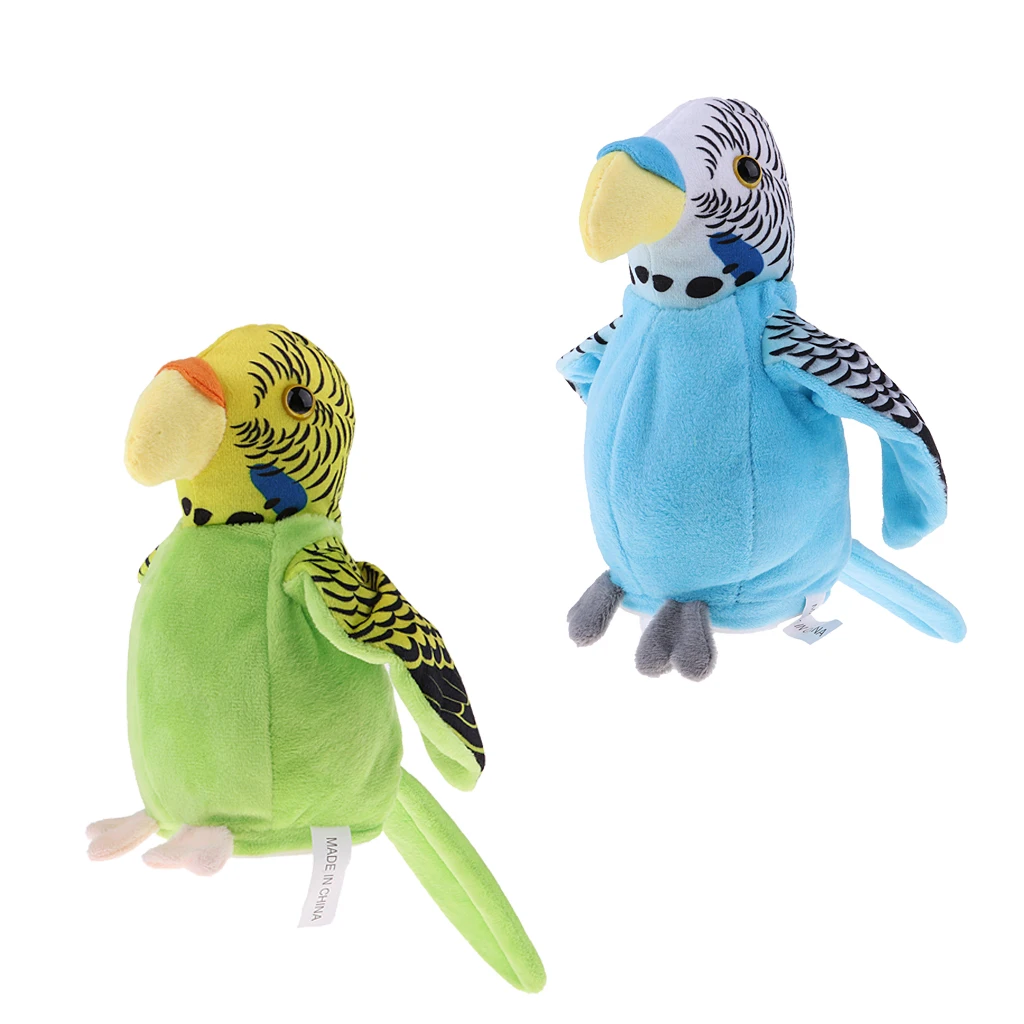 2 xwaving крылья попугай повторите говорить имитирует вы говорите пластиковая игрушка собака подарок
