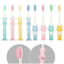 Зубная щетка с мягкой щетиной для детей 4 шт., зубная щетка для чистки зубов, 2 стиля, милая зубная щетка