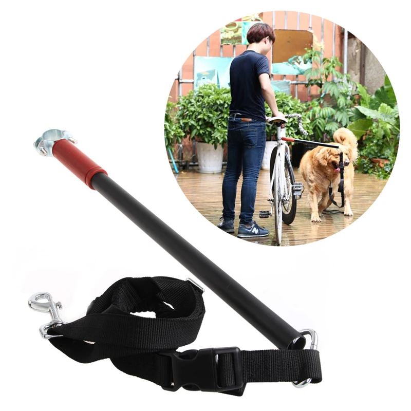 Pet Bicycle Leash Pet Safe Control Easy Soft No Pull Tug Free Safety