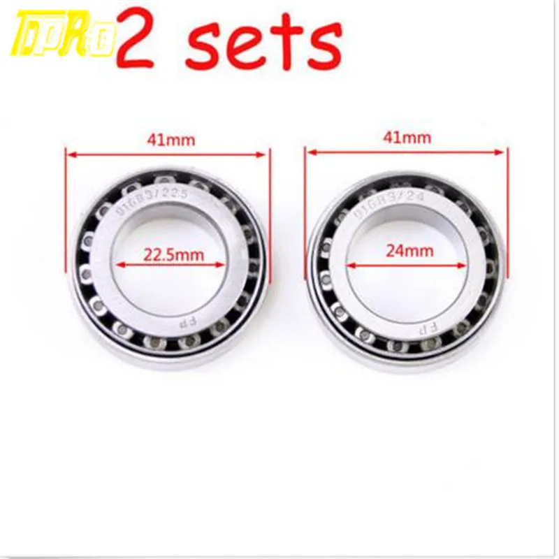 Rodamiento de cono TDPRO 41-22,5-24 rodamientos de bolas de vástago para Honda CRF 50cc-250cc motocicleta ATV suciedad Pitbike
