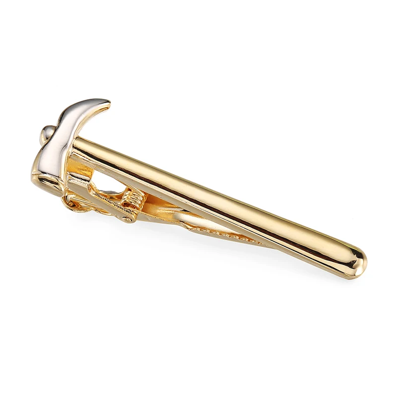 High Grade Men Brand Tie Clip Gold Hammer Tie Clip Fashion Wedding Shirt Tie Pin Tie Clips