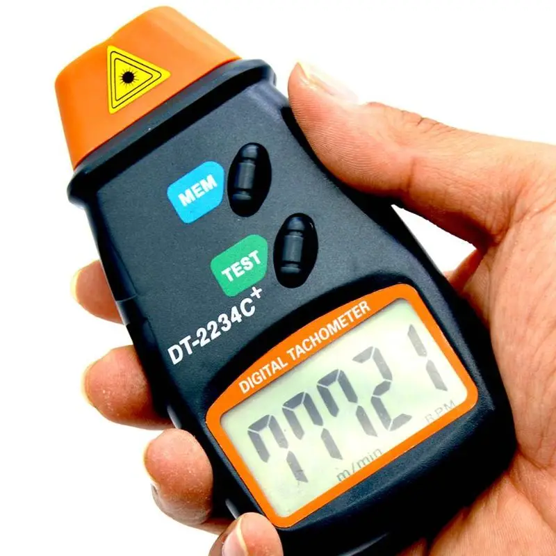 

Laser Photo Digital Tachometer Handheld Non Contact RPM Tach Meter Motor Speed Gauge