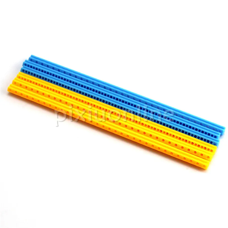 3sticks/lot J664 Yellow and Blue Color 165*7*7mm Multi-hole Plastic Stick Maker Use Free Shipping Italy 25x35cm 30x42cm small express bags white plastic courier envelope shipping box packing bag waterproof mailing bags pouch 100pcs