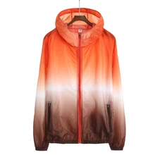 Женская Мужская Верхняя одежда с капюшоном ветрозащитная куртка для кожи спортивная Солнцезащитная куртка