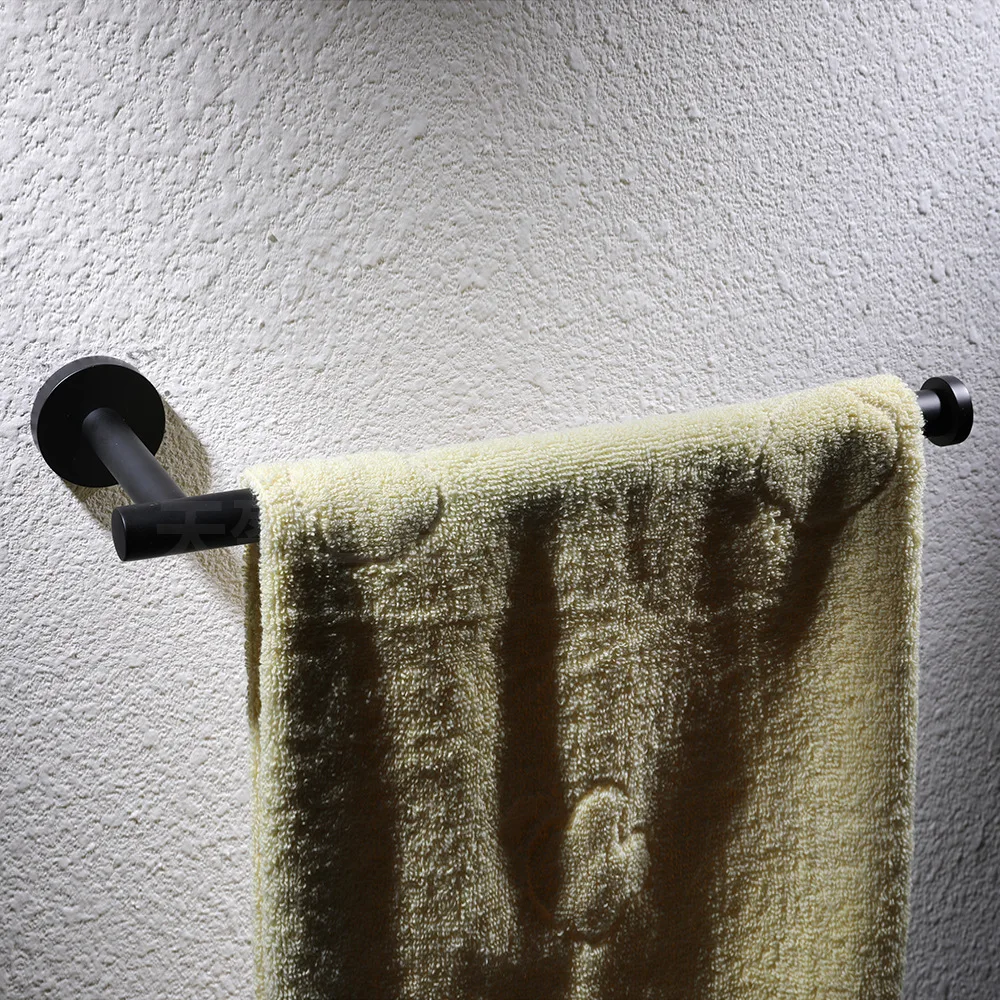 20 см полотенце бар настенный аксессуары для ванной комнаты в Альба Матовый Черный Нержавеющая сталь Матовый держатель для туалета
